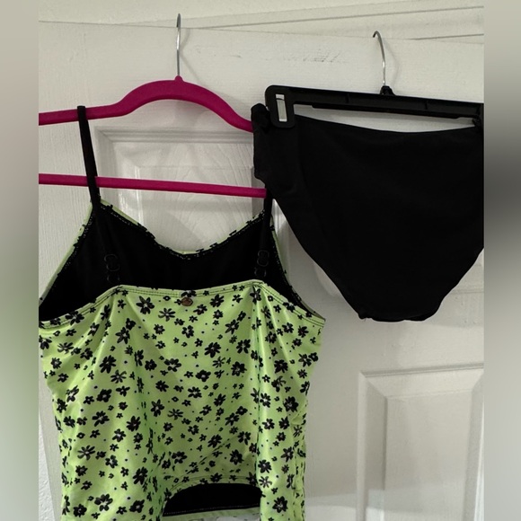 Justice Lime and Black Swimwear Set - Picture 2 of 4